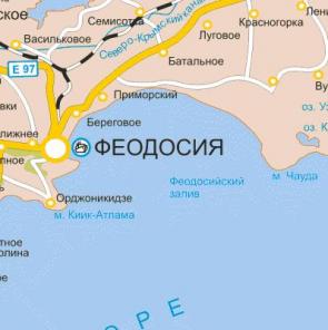 Орджоникидзе карта города